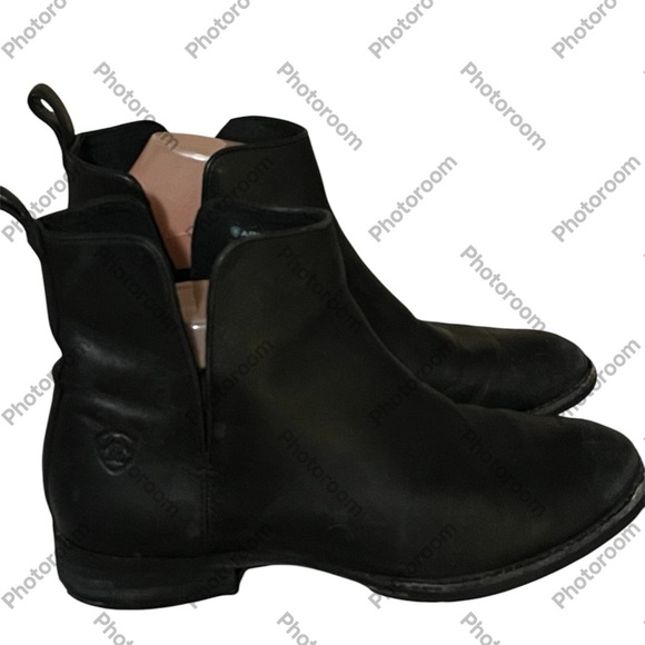 Ariat Broadway Black Leather Imperfection Boots Sz 7.5B - Picture 1 of 12
